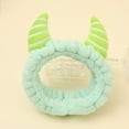 thumbnail image 5 of FENOHREFE Green Devil Hairbands Festive Photo Props Halloween Horn Headbands Party Headpiece Fun Headbands for Music Festivals, 5 of 7