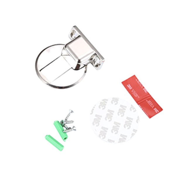 Kenally Tope de puerta, componente modificado, para el hogar, Hotel, oficina, pequeño bloque anticolisión, tope para puertas, herrajes para muebles Herramientas y ferretería Plata Kenally TO009255-05