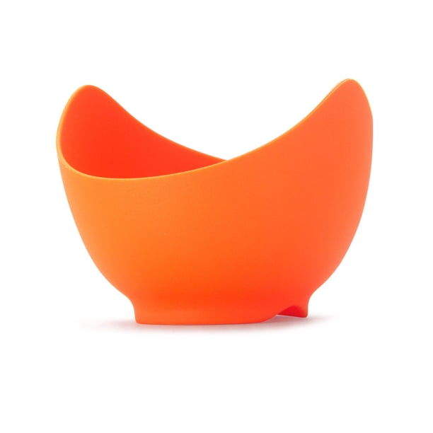 Nvzi piezas de silicona antiadherente para escalfar huevos, taza para escalfar huevos, olla para cocinar huevos escalfados, moldes para huevos, naranja