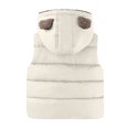 thumbnail image 4 of Meresysid Boys Girls Toddler Baby Vest Jacket Fall And Winter Fleece Thickening Vest Coat White, 4 of 6