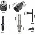 thumbnail image 2 of Juego de llaves de cambio rápido para portabrocas de conversión de taladro eléctrico de 1,5 a 13 mm con adaptador 1/2-20 UNF y SDS Plus, 2 of 5