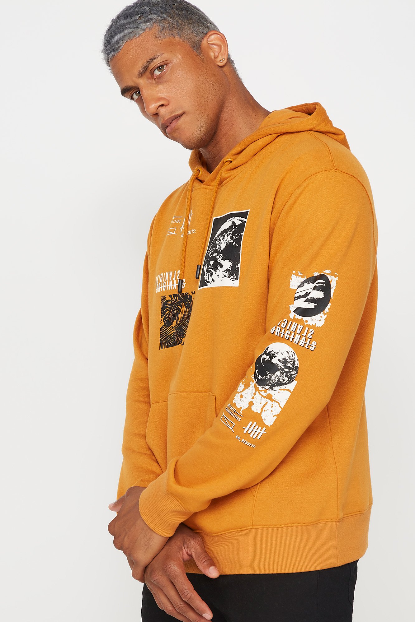 yellow planet hoodie