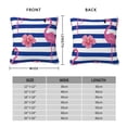 thumbnail image 2 of Pofeuu Flamingo Print Double-sided plush pillowcase Square Throw Pillow Covers Pillows Cover for Living Room Bedroom Sofa Couch Cushion Cover（No pillow core）-24"x24", 2 of 7