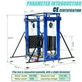 thumbnail image 6 of 573Lbs Electric Scaffolding Lift, 19.7FT Heavy Scaffold Platform, Equipped with Remote Control and Casters, Elevated Mobile Working Platform, For Decoration Warehouse Building Repairs, 6 of 10