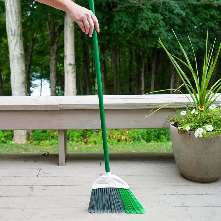 Libman Precision Angle Broom #201, Wood Floors Dust Pan, Recycled