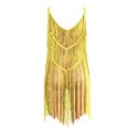 thumbnail image 4 of VISgogo Vestido con flecos para mujer, vestidos sin mangas con cuello en U de color sólido, ropa de playa hueca, S/ M/ L/ XL VISgogo moda, 4 of 7