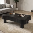 thumbnail image 3 of Hassch 42 Inch Lift Top Coffee Table with Storage, Mid Century Modern Rectangular Center Table for Living Room, Easy Assembly, Black, 3 of 8