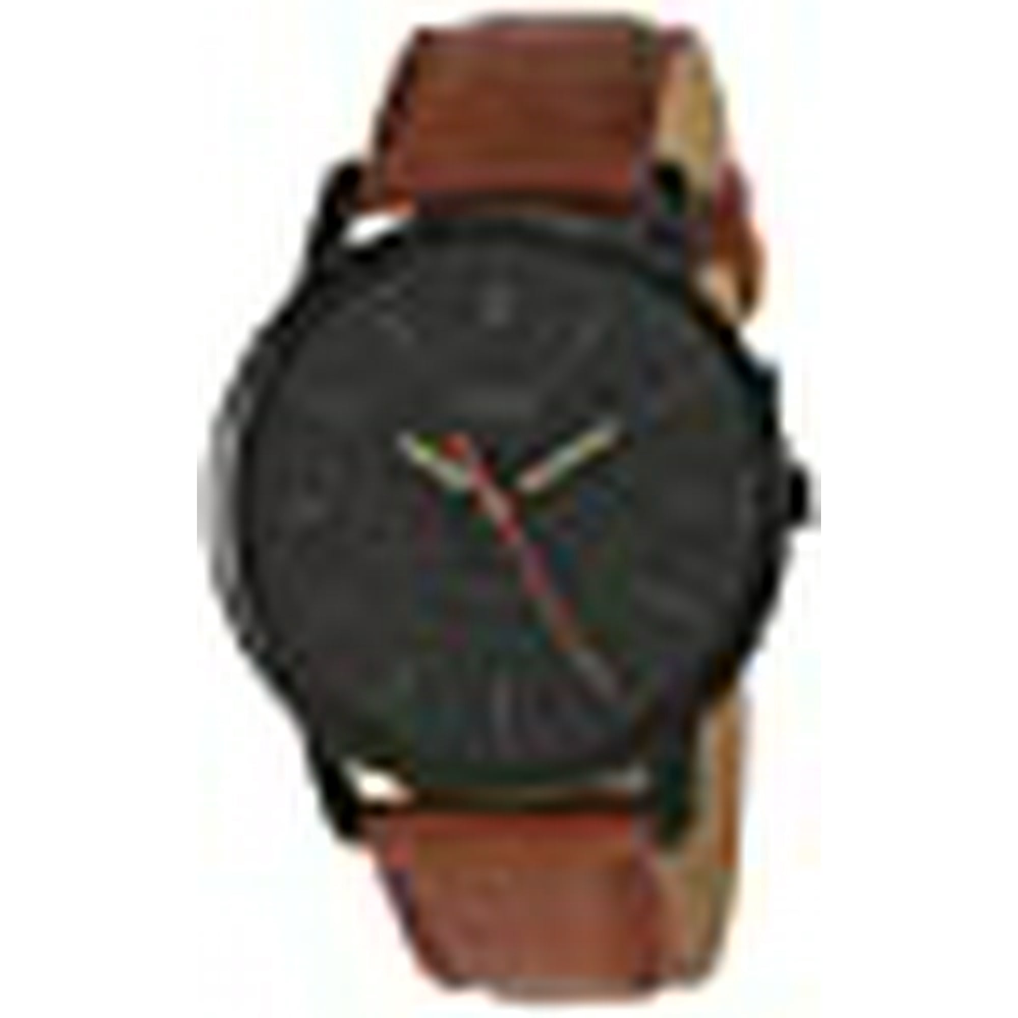 Fossil Minimalist Black Dial Men s Leather Watch FS5305 Walmart