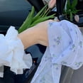 thumbnail image 4 of New Comfortable to Wear Light Weight Breathable Boho Headbands Floral Hair Bandanas Floral Printed Turban Floral Turban HeadWrap BLUE, 4 of 8