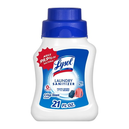 Lysol Laundry Sanitizer Additive, Sanitizing Liquid for Clothes and Linens, Crisp Linen, 21 oz