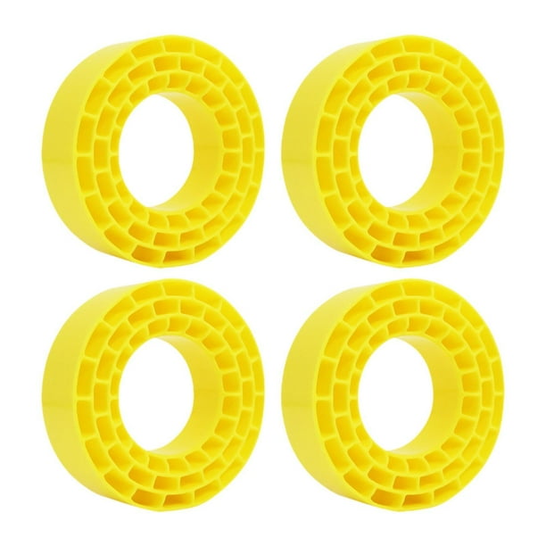 4 insertos de neumáticos para camiones RC Crawler 1/10, accesorios RC a escala 1/10, reemplaza Amarillo