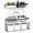 White, variant on NTGFU Black Floating Shelves, Bathroom Shelves Over Toilet with Wall Decor Sign, Wood Wall Shelves with Protective Metal Guardrail & Paper Storage Basket for Bathroom, Bedroom, Living Room, Kitchen
