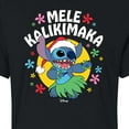 thumbnail image 3 of Lilo & Stitch - Mele Kalikimaka - Juniors Cropped Cotton Blend T-Shirt, 3 of 5