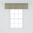 thumbnail image 2 of Abstract Window Valance, Round Ornamental Retro Style Shapes Streaks and Dots, Curtain Valance for Kitchen Bedroom Decor with Rod Pocket, 54" X 12", Multicolor, by Ambesonne, 2 of 2