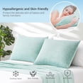 thumbnail image 5 of Aship Arc-Chill Cooling Pillow Cases, Q-Max >0.45 Jade-Infused Dual-Sided Summer Cooling Pillowcase, Smoother Skin & Frizz-Free Hair, Hidden Zipper, Machine Washable, Queen 20''x30'', 2 Pack Green, 5 of 9