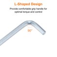 thumbnail image 6 of Uxcell 2pcs Hex Key Wrench 6mm L-Shape Hexagon Metric Wrenches Chrome Vanadium Steel Repairing Tool, 6 of 8