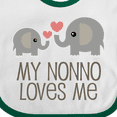 thumbnail image 4 of Inktastic My Nonno Loves Me Grandson Boys or Girls Baby Bib, 4 of 4