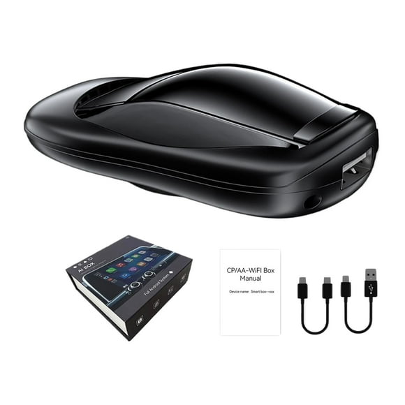 Sidaley Caja inalámbrica Ai Android13, sistema AI Box, adaptador de juego para coche, GPS incorporado, opcional, cableado a inalámbrico Paneles de instrumentos para automóviles