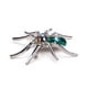 thumbnail image 4 of Broche de araña Hugo Punk Dazzling Crystal Rhinestone Viuda Animal Verde, 4 of 9