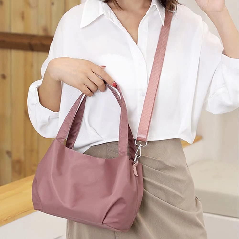 Shoulder Bag for Women Ladies Nylon Satchel Purses Lightweight Crossbody Handbag Travel Tote Purses