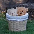 thumbnail image 4 of Bike Basket Handmade Woven Wicker with Liner Detachable Adjustable PU Straps, 4 of 12