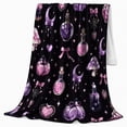 thumbnail image 2 of Mystical Potion Moon Scene Whimsical Mood, Cozy Friendship Quote Scene, Warm Flannel Blanket for Living Room and Reading Nook, Art Lovers Appreciation Gift, Playful Home Decor, 2 of 9