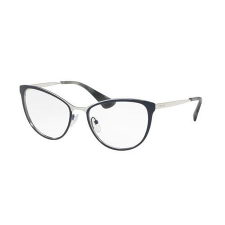 PRADA Eyeglasses PR55TV U6R1O1 Blue/Silver 54MM