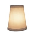 thumbnail image 7 of Aspen Creative 32652-6 Small Hardback Empire Shape Chandelier Clip-On Lamp Shade Set (6 Pack), Transitional Design in White, 4" bottom width (2 1/2" x 4" x 5"), 7 of 7
