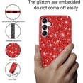 thumbnail image 3 of Compatible with Samsung Galaxy A54 Case Glitter, Ultra Slim Sparkly Samsung A54 Phone Case Cute with Silicone Shockproof Protective Bumper Cover for Women (Red), 3 of 14