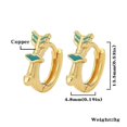 thumbnail image 3 of Mini aros circulares con flecha de Cupido, exquisitos chapados en oro de 18 k, color rosa | Código de modelo 4048 Rosa, 3 of 4