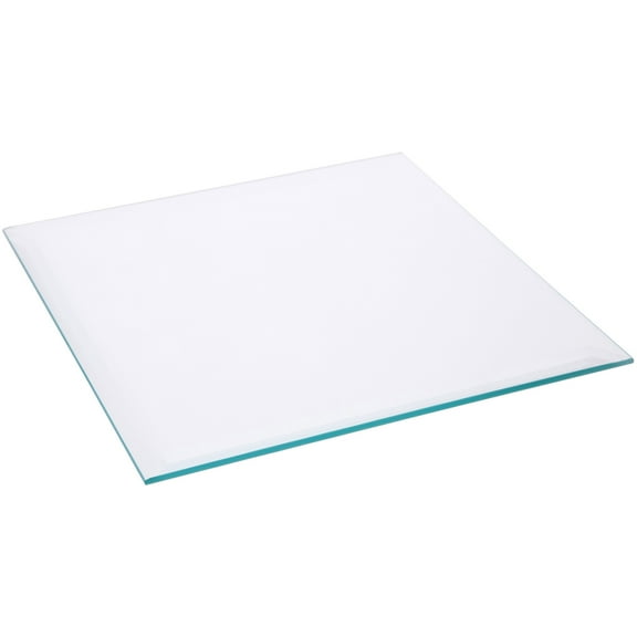 Plymor 8" Square, 5mm Thick Beveled Clear Glass