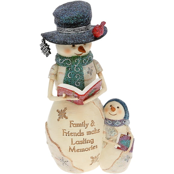 Pavilion Gift Company - Family and Friends - 6" Snowman & Snowchild