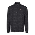 thumbnail image 2 of Men's Cutter & Buck Black San Diego State Aztecs Traverse Camo Print Stretch Quarter-Zip Pullover Top, 2 of 3