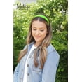 thumbnail image 4 of Motique Accessories 1 Satin Headband for Women and Girls (Neon Green), 4 of 5
