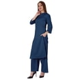 thumbnail image 3 of Bimba Traditional Indian Solid Dress For Women Indian Ethnic Kurta And Pants Palazzo Set, 3 of 7
