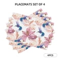 thumbnail image 2 of Placemats Set Of 4 / 6, Hummingbird No.J92 Placemats For Dining Table Indoor/Outdoors Heat Resistant Washable Placemats 18" X 12", 2 of 8