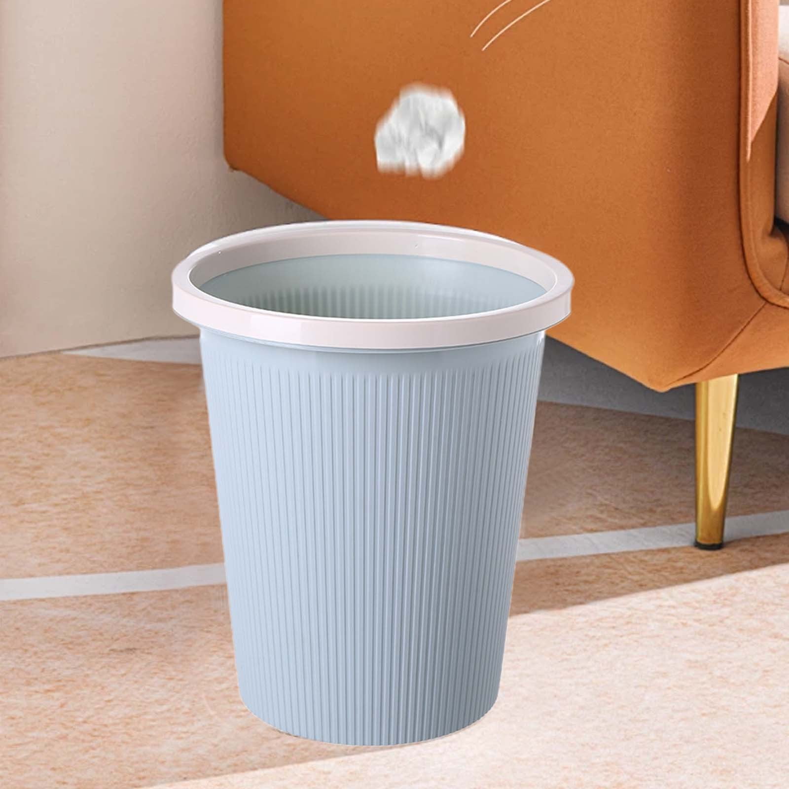Utoimkio Multi-use Trash Can Household Round Toilet Bathroom Simple Lidless Garbage Can Multi-use Kitchen Waste Basket Home Essentials Kitchen Gadgets