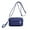 Dark Blue, variant on Multi-Zipper Crossbody Handbag Purse, Women's Nylon Wristlet Mini Crossbody Bag Clutch with 2 Straps