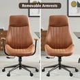 thumbnail image 4 of Ovios High Back Height Adjustment and 360 Degree Swivel Office Desk Chair, Brown, 4 of 9