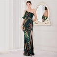 thumbnail image 4 of Vestido de lentejuelas con volantes, vestido de fiesta de hadas, vestido de noche, vestido largo sexy, vestido de novia, 4 of 5