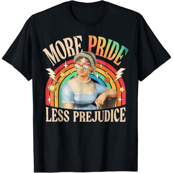 More Pride Less Prejudice LGBTQ Rainbow Vintage Funny Gifts T-shirt