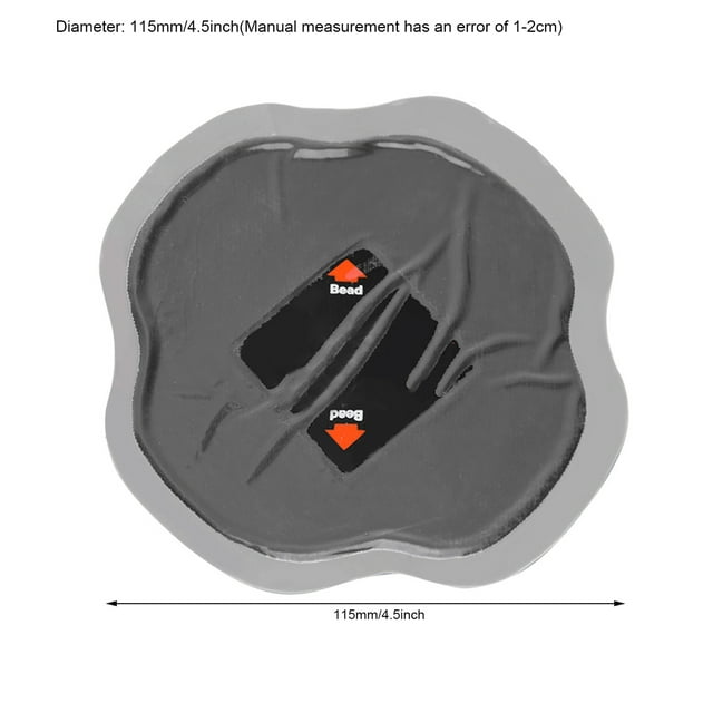 Domqga 10 Pcs Patchs de Réparation de Crevaison de Pneu en Caoutchouc Naturel 115mm, Patchs de Réparation de Pneu de Voiture, Patch de Réparation de Pneu en Caoutchouc