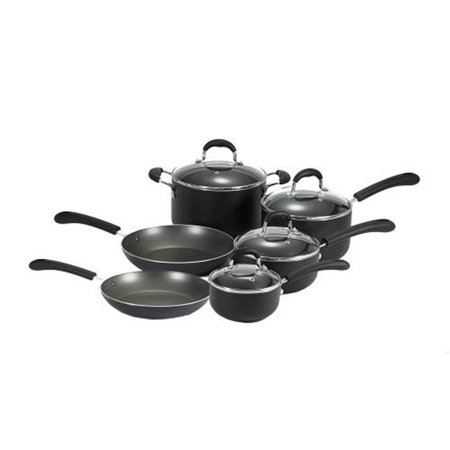 

E938SA74 Professional Total Non-Stick 10-piece Cookware Set Black