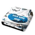 thumbnail image 4 of Gratis Shipping✈️Personalized Nombre Tiburón Manta para niños, 4 of 5