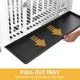 thumbnail image 5 of DWVO 38in Dog Crate Furniture with Lockable Door and Wheels, Wooden Side End Table, Heavy Duty Dog Crates for Small Medium Dogs - White, 5 of 7