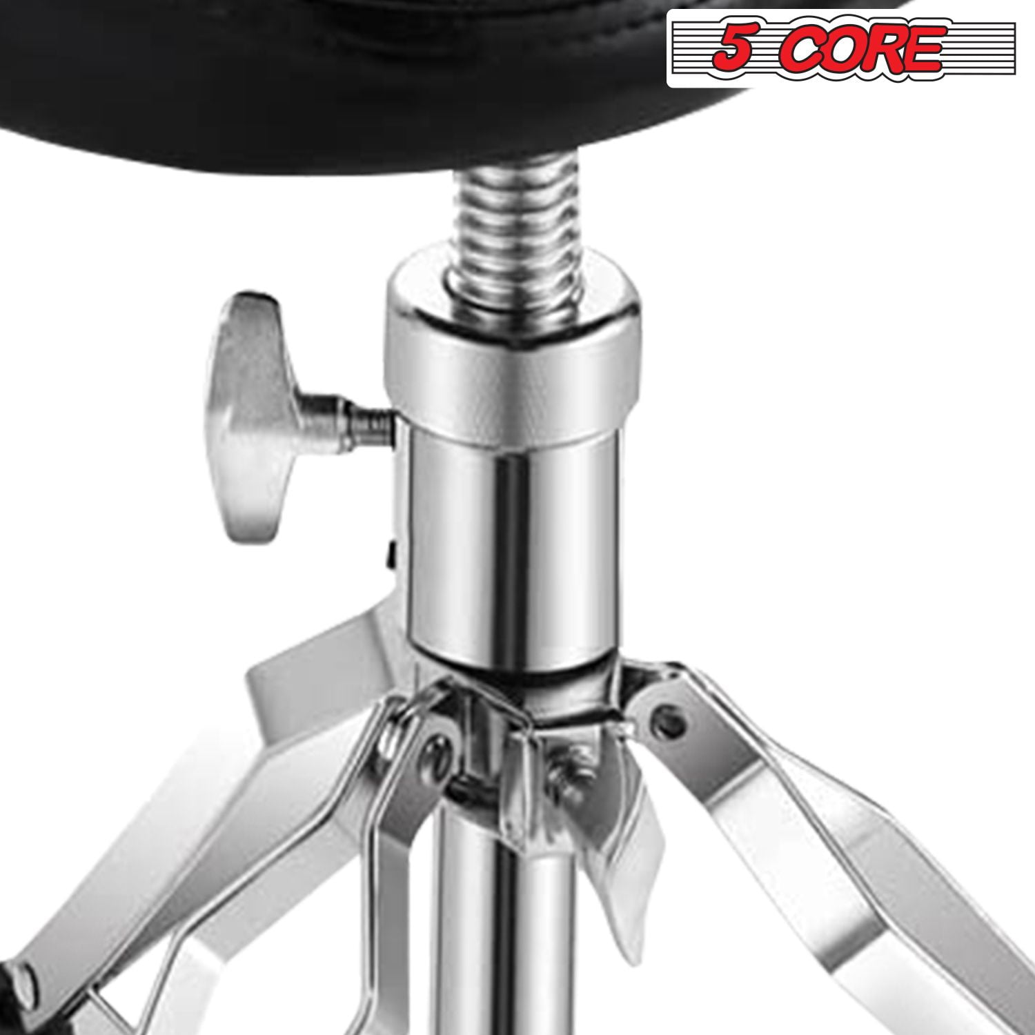Drum Throne Padded Guitar Stool Adjustable Heavy Duty Saddle Music Chair Seat Universal for Adults & Kids with Anti Slip Rubber Feet