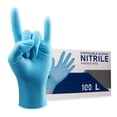 thumbnail image 1 of Guantes desechables Wostar de nitrilo sin polvo ni látex, 100 unidades, 1 of 7