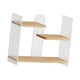 thumbnail image 1 of Estante para tazas de MDF acrílico, estante de exhibición para estación de café con estantes multicapa y Ondulación del color de la madera, 1 of 7
