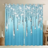 Castle Fairy 2-Pack Sequin Glitter Blackout Curtains