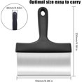 thumbnail image 2 of Plancha Scraper, Plancha Scraper for Stainless Steel Plate Professional Plancha Scraper Plancha Scraper with Handle, Stainless Steel Plancha Scraper, Barbecue Grill Scraper Cleaning Tool, 2 of 5
